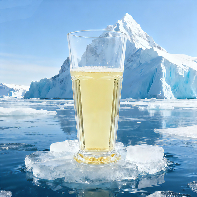 Klassisches Bierglas mit Bogenmuster, 400 ml, Saftbecher, Barzubehör