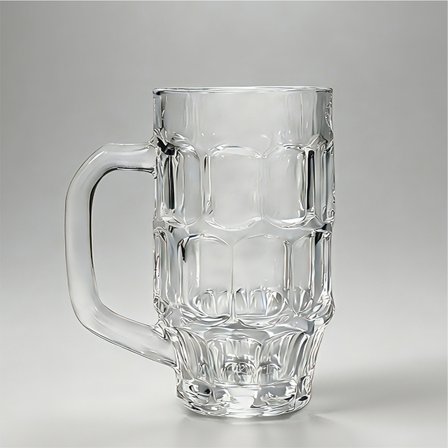 Anpassbarer 360-ml-Bierkrug aus funkelndem Glas