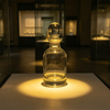 Klarglas-Parfümflasche mit rundem Stopfen für die Aromatherapie zu Hause